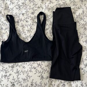 Set active Women's Black Workout Set